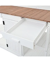 Large Outdoor Potting Bench Table: Farmhouse Garden Workstation