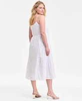 On 34th Women's Eyelet Midi Dress, Exclusively at Macy's