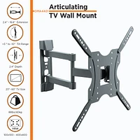 ProMounts Full Motion Tv Wall Mount for TVs 23"
