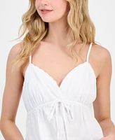 Madden Girl Juniors' Cotton Babydoll Top
