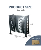 42 Ft Air Conditioner Fence for Outdoor Units,Metal Privacy Fence Cover, Perfect to Conceal Air Conditioning Units
