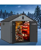 8' x 10' Plastic Tool Room: Ultimate Outdoor Storage Solution for Gardens and More