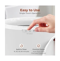 SereneLife Bucket Towel Warmer, 12L, Adjustable Timer, Auto Shut-Off, Cherry