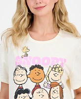 Disney Juniors' Snoopy And Friends Graphic Print T-Shirt