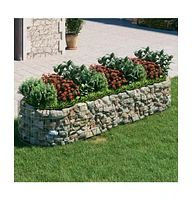Gabion Raised Bed Galvanized Iron 118.1"x39.4"x19.7"