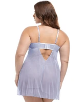 Oh La La Cheri Plus Size Elsie Sheer Babydoll