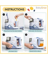 Baby Food Maker Large Capacity for Twins Triplets, All-in-one Baby Food Processor Bpa Free