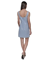 Karl Lagerfeld Paris Women's Sequinned Tweed Sheath Dress