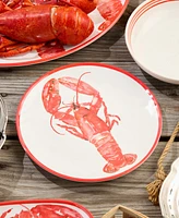 Certified International Beach House Lobster Melamine 6-Pc. Dinner Plates, Service For 6