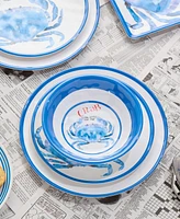 Certified International Beach House Crab Melamine 6-Pc. All-Purpose Bowls, Service For 6