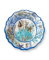 Certified International Blue Lagoon Melamine 4-Pc. All-Purpose Bowls, Service For 4