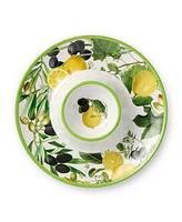 Certified International Limone Melamine 3-Piece Hostess Set