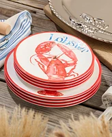 Certified International Beach House Lobster Melamine 12-Pc. Dinnerware Set, Service For 4