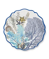 Certified International Blue Lagoon Melamine Platters, Set of 2