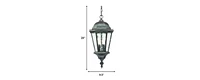 Carousel Lantern Two-Light Hanging Light – Classic Outdoor Lighting Fixture