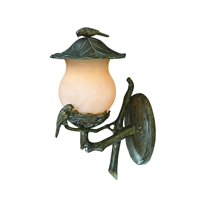 Bird Detail Lantern Wall Light – Timeless Design for Porch & Walkways