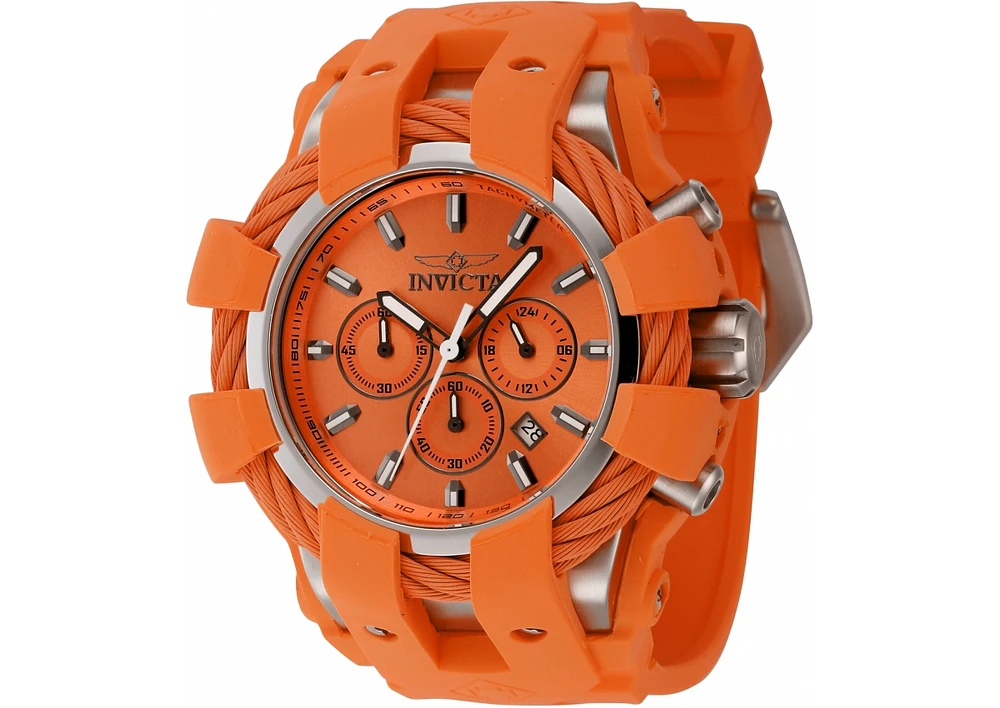 Invicta Men's 45167 Bolt Quartz Chronograph Orange Dial Watch