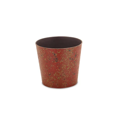 Weather-Resistant Round Plastic Planter for Gardens and Patios