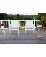 Set of Two Metal Dining Chairs – Modern Seating for Patio & Dining Room