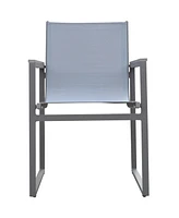 Set of Two Metal Dining Chairs – Outdoor Seating for Porch & Garden