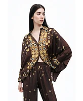 Nocturne Women's Flowy Printed Shirt