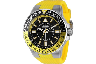 Invicta Men's 36981 Aviator Quartz 3 Hand Black Dial Watch