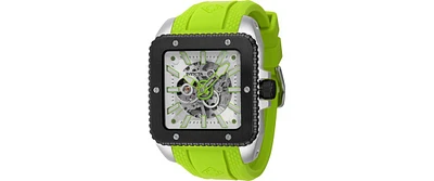 Invicta Men's 44006 Cuadro Mechanical 3 Hand White Dial Watch