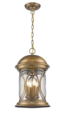Lincoln 4-Light Antique Brass Hanging Light