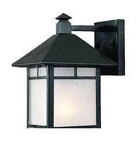 Petite Frosted Glass Lantern Wall Light – Timeless Lighting for Exterior Spaces