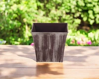 Modern Round Plastic Flower Pot for Home Garden and Patio Decor
