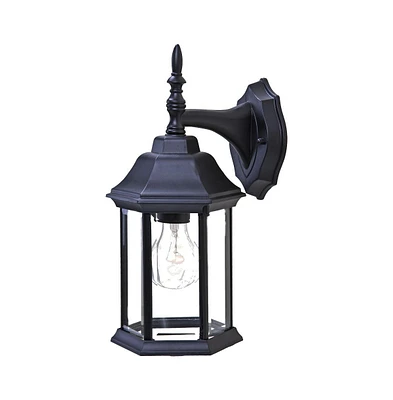 Wall Mounted Clear Glass Swing Arm Light for Living Room or Office