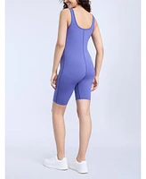 Women's Sleeveless Active Short Maternity Unitard - Motherhood Maternity