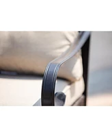 Outdoor Steel Rocking Chair with Cushion – Stylish & Durable Patio Chair