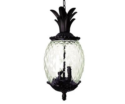 Pineapple Three-Light Outdoor Hanging Pendant Light – Decorative Garden Light