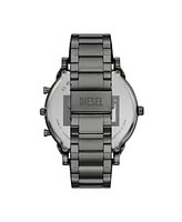 Diesel Men's Mr. Daddy Slim Quartz Three-Hand Date Gunmetal Stainless Steel Watch, 54mm