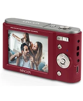 Minolta MND20-r 44 Mp 2.7K Ultra Hd Digital Camera, Red