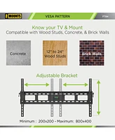 ProMounts Tilting Tv Wall Mount For 50" to 92" TVs Holds Up to 165lbs