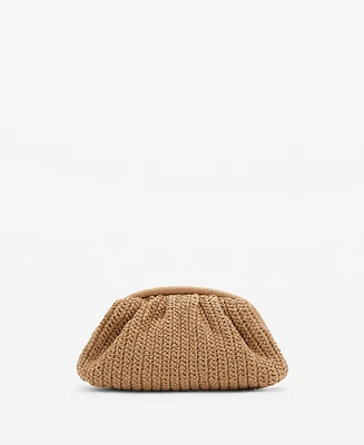 Mango Women's Natural Fiber Handbag
