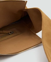 Mango Women's Suede Shopper Bag