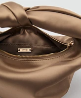 Mango Women's Satin Medium Handbag