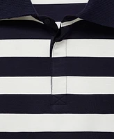 Mango Women's Striped Polo-Neck Sweatshirt