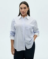 Mango Women's Cotton-Blend Combined Shirt