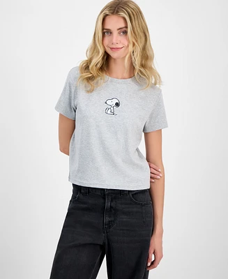 Freeze 24-7 Juniors' Embroidered Snoopy Baby T-Shirt