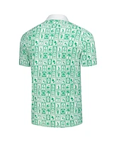 Smith & Quinn Men's Green Arnold Palmer Invitational Geo Print Smitty Polo Shirt