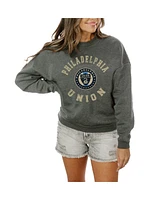 Gameday Couture Women's Charcoal Philadelphia Union Fleece Pullover Sweatshirt
