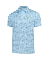 Barstool Golf Men's Light Blue The Players Florida Printed Polo Shirt