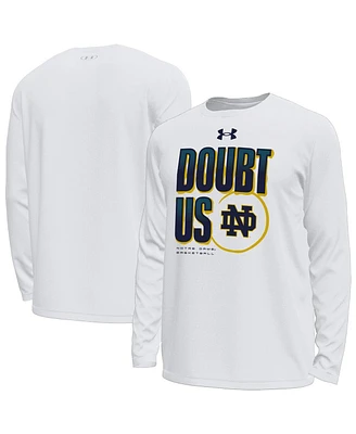 Under Armour Men's White Notre Dame Fighting Irish March Madness Unity Long Sleeve T-Shirt
