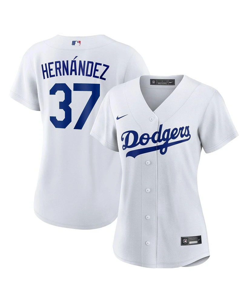Nike Women's Teoscar Hernandez White Los Angeles Dodgers Home Replica Jersey