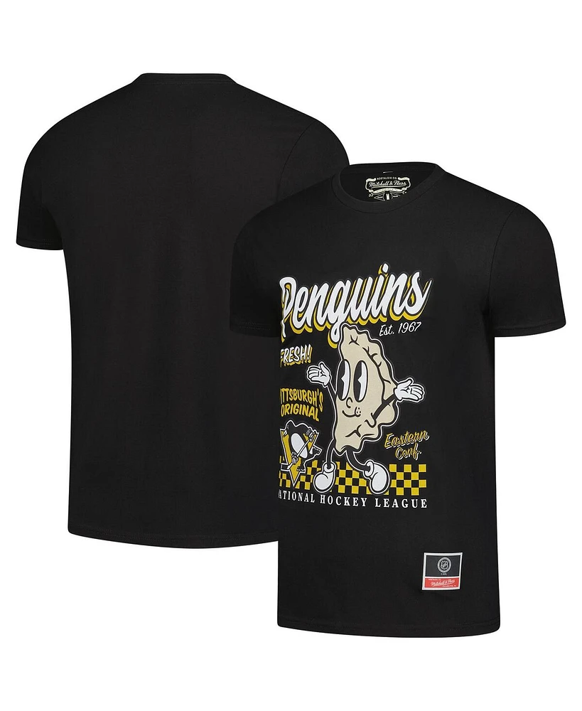 Mitchell & Ness Men's Black Pittsburgh Penguins Local Food T-Shirt
