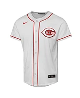 Nike Big Boys and Girls Elly De La Cruz White Cincinnati Reds Home Replica Player Jersey